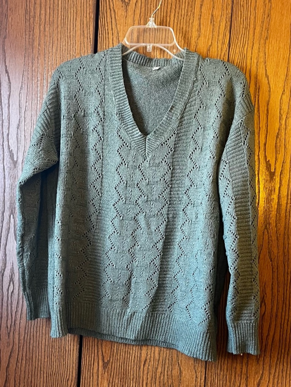 Soft green sweater
